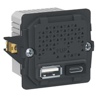 LK FUGA? Stikkontakt med USB A+C, 2,4A, 1 modul - uden afd?kning