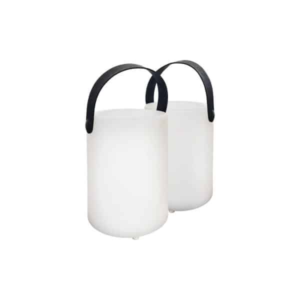 Ciro LED-akku-bordlampe, sæt/2, hvid
