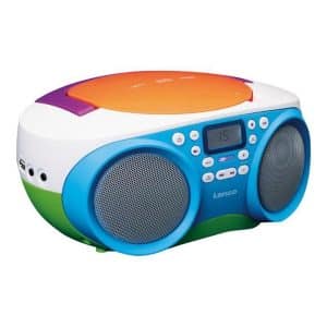 Lenco SCD-41 - Portable FM Radio and CD/USB-player - Multi colour