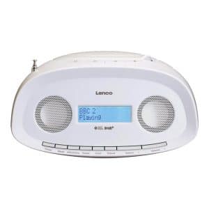Lenco SCD-69WH - DAB+ FM boombox with CD MP3 USB - White - DAB/DAB+/FM - Stereo - Hvid