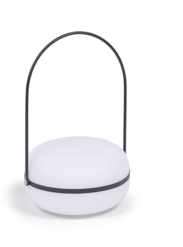 Bordlampe Kave Home Tea - Bærbar LED-lampe, USB-opladelig, 3 lysniveauer, Sort
