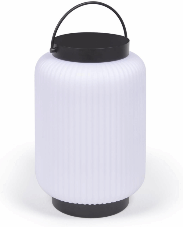 Bordlampe Kave Home Verona bærbar genopladelig LED-lampe med USB og 3 lysniveauer, sort