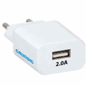 Grundig vægoplader, 230V USB 1.8A adapter