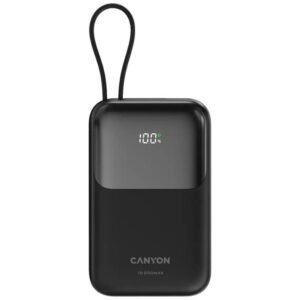 Canyon OnPower 101 10000 mAh PD 22.5W, Sort - 10000 mAh